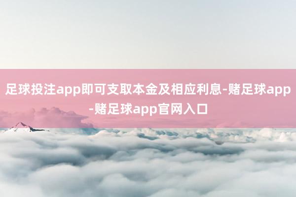 足球投注app即可支取本金及相应利息-赌足球app-赌足球app官网入口