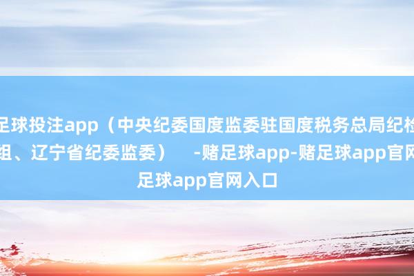 足球投注app（中央纪委国度监委驻国度税务总局纪检监察组、辽宁省纪委监委）    -赌足球app-赌足球app官网入口