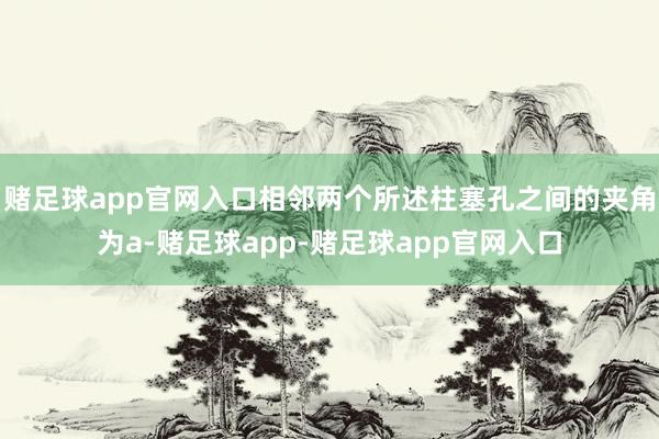 赌足球app官网入口相邻两个所述柱塞孔之间的夹角为a-赌足球app-赌足球app官网入口