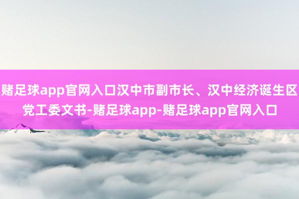 赌足球app官网入口汉中市副市长、汉中经济诞生区党工委文书-赌足球app-赌足球app官网入口
