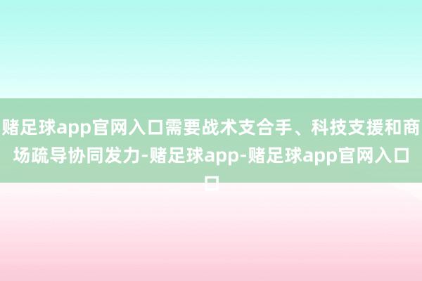赌足球app官网入口需要战术支合手、科技支援和商场疏导协同发力-赌足球app-赌足球app官网入口