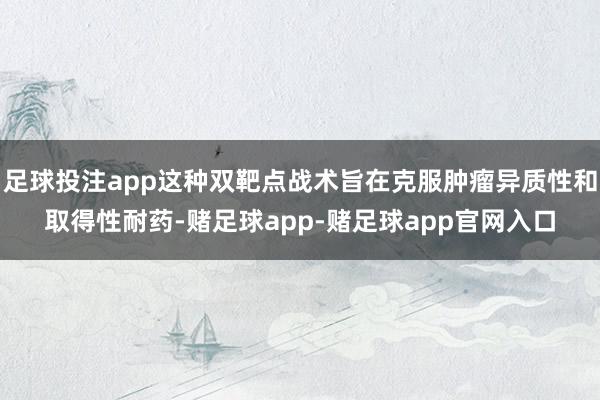 足球投注app这种双靶点战术旨在克服肿瘤异质性和取得性耐药-赌足球app-赌足球app官网入口