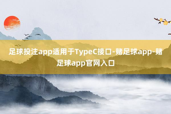 足球投注app适用于TypeC接口-赌足球app-赌足球app官网入口