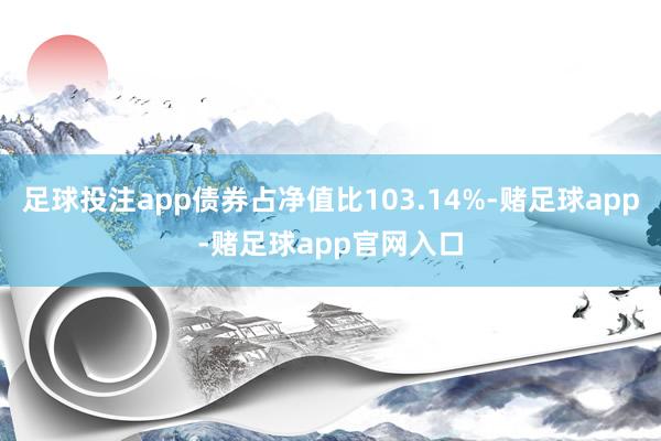 足球投注app债券占净值比103.14%-赌足球app-赌足球app官网入口