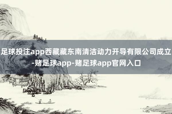 足球投注app西藏藏东南清洁动力开导有限公司成立-赌足球app-赌足球app官网入口