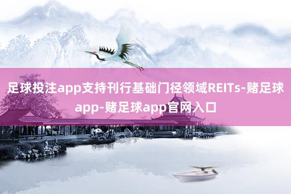 足球投注app支持刊行基础门径领域REITs-赌足球app-赌足球app官网入口
