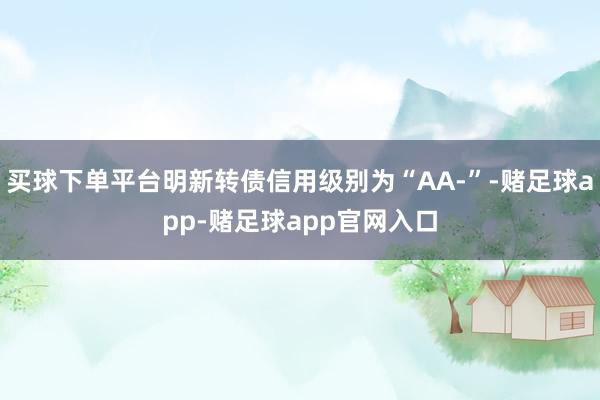 买球下单平台明新转债信用级别为“AA-”-赌足球app-赌足球app官网入口