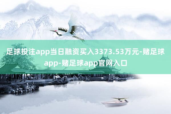 足球投注app当日融资买入3373.53万元-赌足球app-赌足球app官网入口