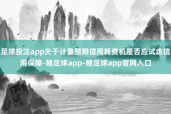 足球投注app关于计量预期信用耗费机是否应试虑信用保障-赌足球app-赌足球app官网入口