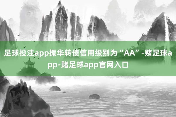 足球投注app振华转债信用级别为“AA”-赌足球app-赌足球app官网入口